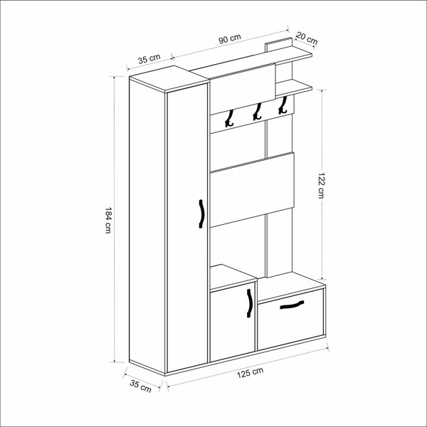 Ebern Designs Garderobe Cendrillon | Wayfair.de